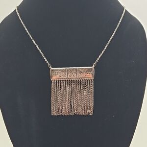 Brighton Silver Chain Fringe Necklace